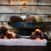 Siyah Mermer Meyve Kasesi <br><span class="ata_title">Cilalı & Honlu</span> 3 Black-Marble-Fruit-Bowl