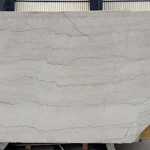striped white marble slab